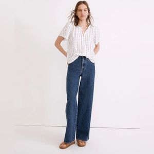 Madewell Tie-Neck Tunic Top .